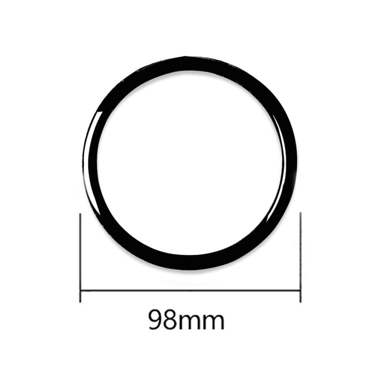 4pcs / Set Car Door Horn Ring Decorative Sticker for BMW X5 E70 2008-2013 / X6 E71 2009-2014, Left and Right Drive Universal(Black) - Car Interior Mouldings by PMC TechLife | Online Shopping South Africa | PMC TechLife | Buy Now Pay Later Mobicred