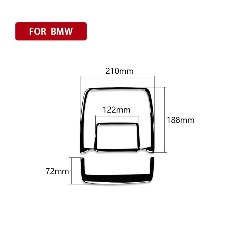 Car Reading Light Panel Decorative Sticker for BMW X5 E70 / X6 E71 2008-2013, Left and Right Drive Universal(Black) - Car Interior Mouldings by PMC TechLife | Online Shopping South Africa | PMC TechLife | Buy Now Pay Later Mobicred