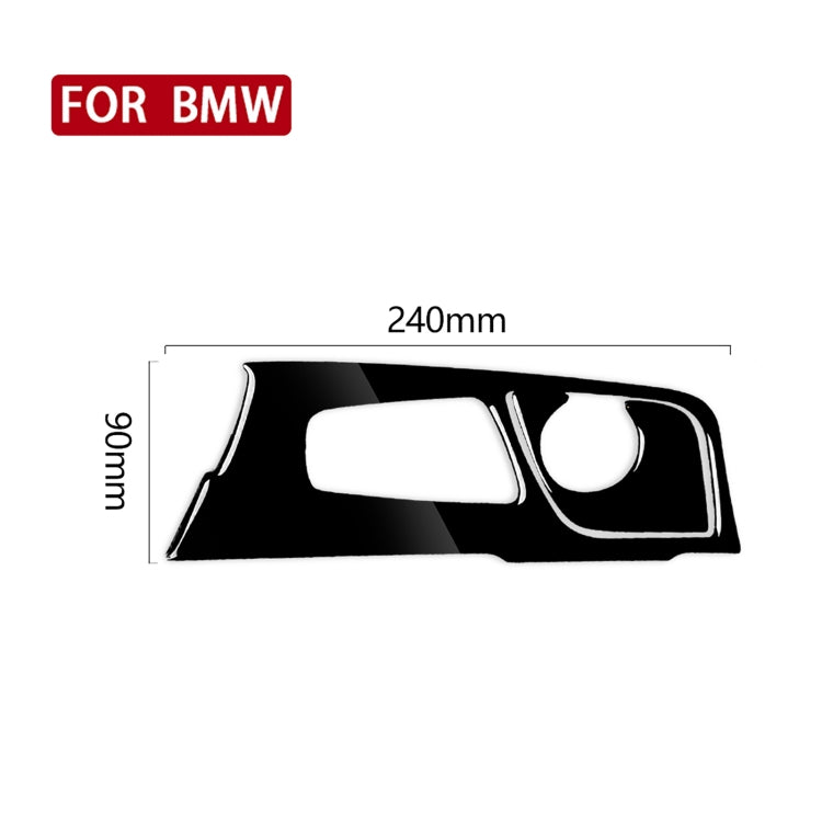 Car Right Drive Gear Panel Decorative Sticker for BMW Series 5 G38 528Li / 530Li / 540Li 2018(Black) - Car Interior Mouldings by PMC Jewellery | Online Shopping South Africa | PMC Jewellery | Buy Now Pay Later Mobicred