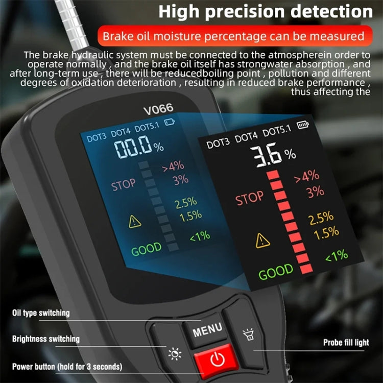 V066 Car Brake Fluid Detection Pen Moisture Tester - Electronic Test by PMC TechLife | Online Shopping South Africa | PMC TechLife | Buy Now Pay Later Mobicred