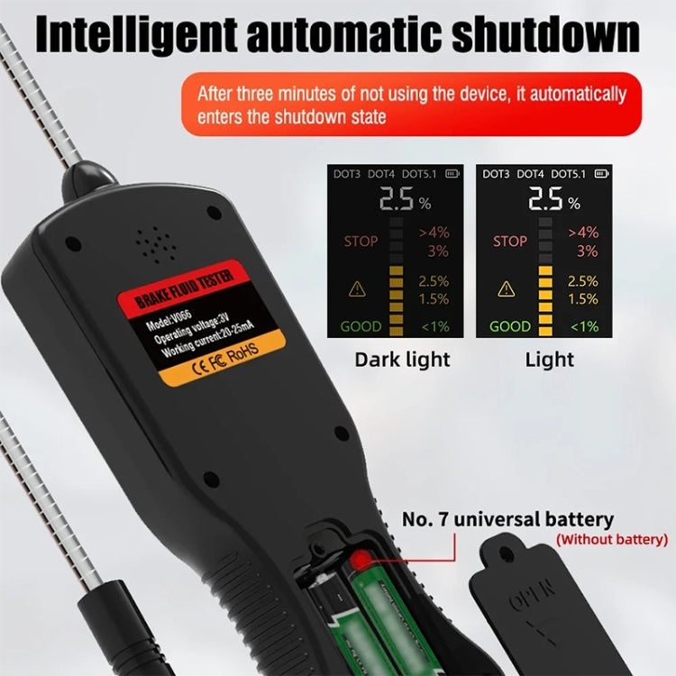 V066 Car Brake Fluid Detection Pen Moisture Tester - Electronic Test by PMC TechLife | Online Shopping South Africa | PMC TechLife | Buy Now Pay Later Mobicred