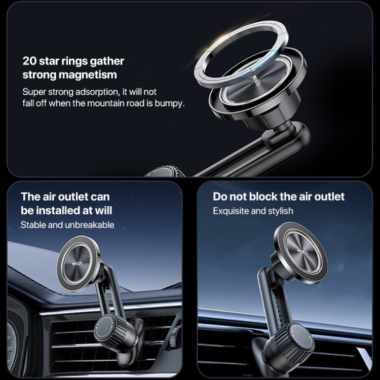 Yesido C168 MagSafe Magnetic Car Air Vent Phone Holder - free shipping - PMC TechLife - Order now!