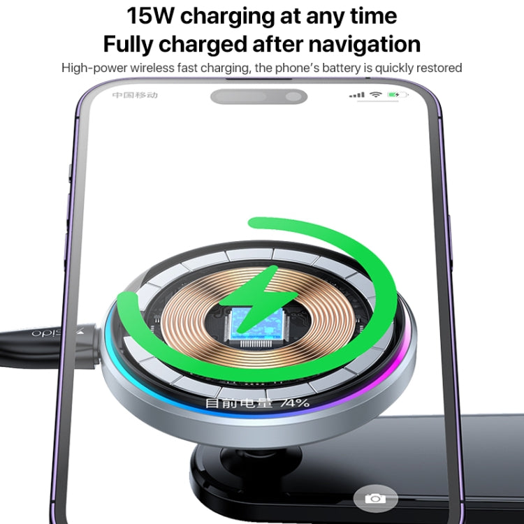 Yesido C292 15W Magnetic Suction Wireless Charging Car Holder - free shipping - PMC TechLife - Order now!