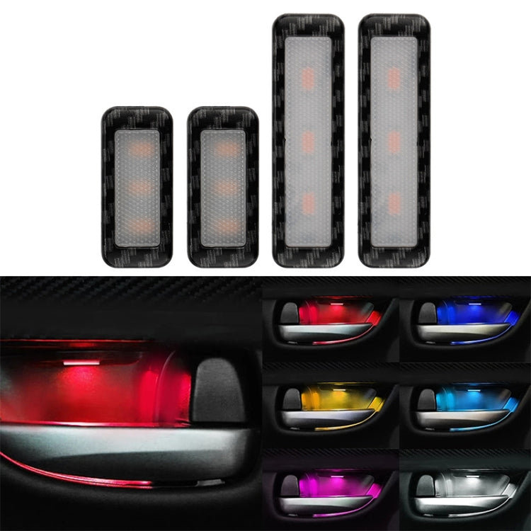Car 4 in 1 LED Ambient Light Door Decorative Light (Yellow Light) - Door Lights by PMC TechLife | Online Shopping South Africa | PMC TechLife | Buy Now Pay Later Mobicred