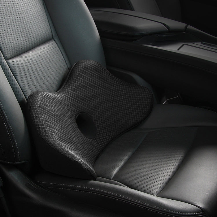 Car Memory Foam Breathable Lumbar Cushion (Black) - free shipping - PMC TechLife - Order now!