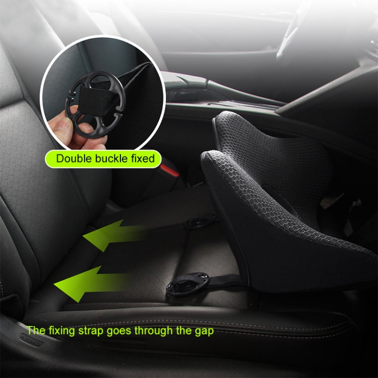 Car Memory Foam Breathable Lumbar Cushion (Red) - Seat Accessories by PMC TechLife | Online Shopping South Africa | PMC TechLife | Buy Now Pay Later Mobicred