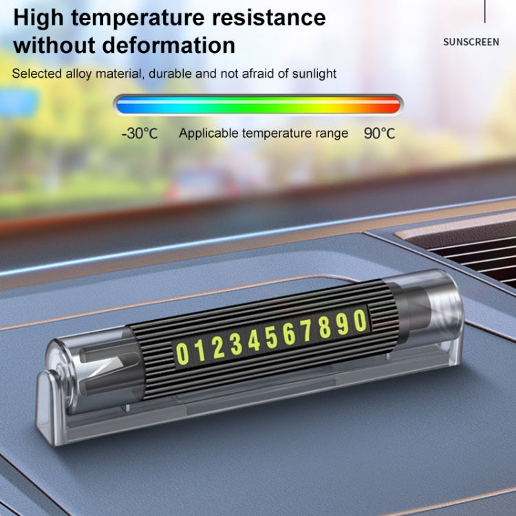 Car Multi-functional Emergency Safety Hammer Temporary Parking Dual Number Plate (Black) - Emergency Hammer by PMC TechLife | Online Shopping South Africa | PMC TechLife | Buy Now Pay Later Mobicred