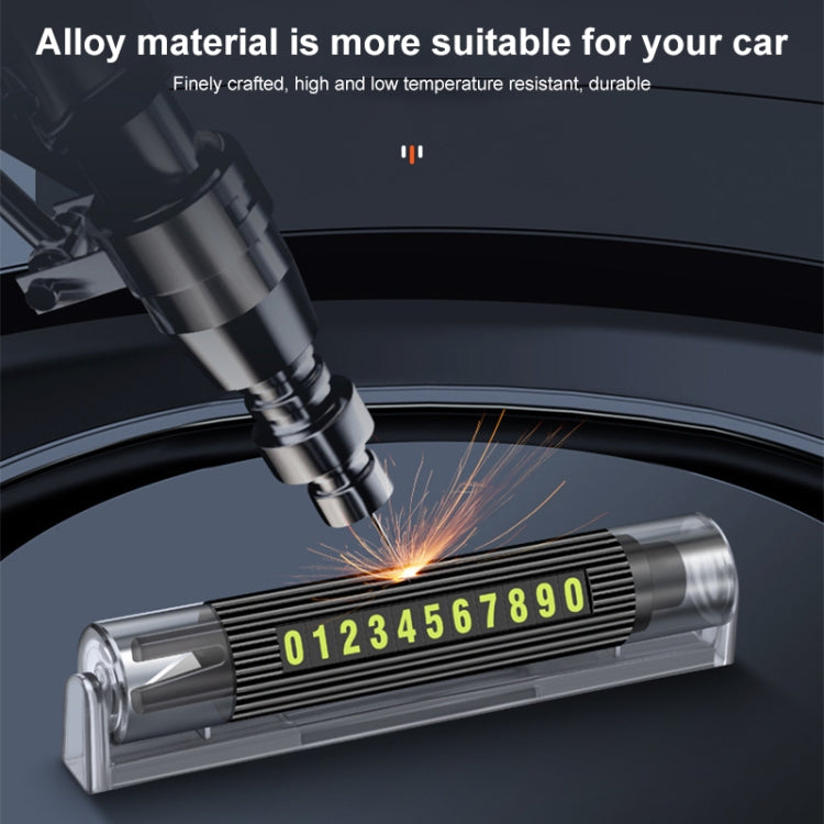 Car Multi-functional Emergency Safety Hammer Temporary Parking Dual Number Plate (Blue) - Emergency Hammer by PMC TechLife | Online Shopping South Africa | PMC TechLife | Buy Now Pay Later Mobicred