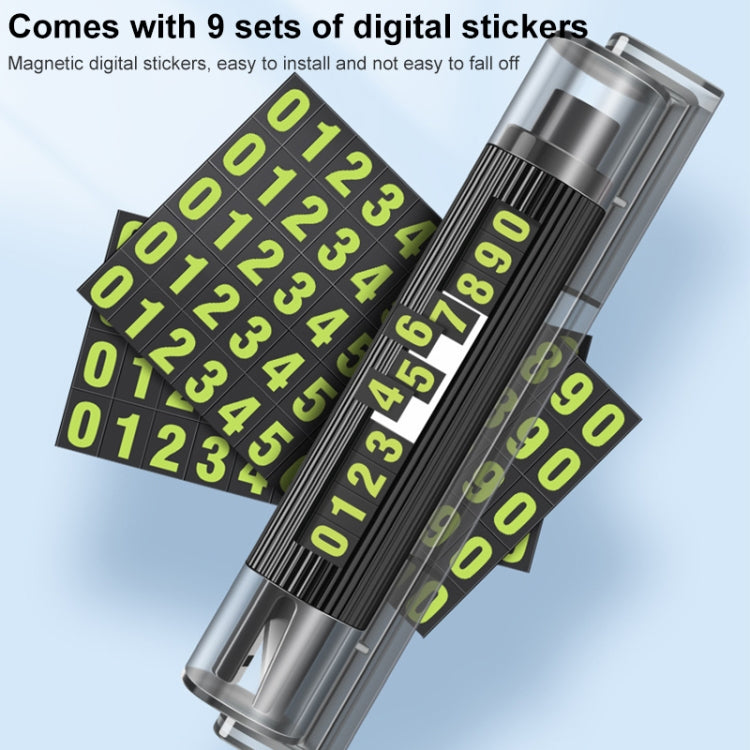 Car Multi-functional Emergency Safety Hammer Temporary Parking Dual Number Plate (Grey) - Emergency Hammer by PMC TechLife | Online Shopping South Africa | PMC TechLife | Buy Now Pay Later Mobicred