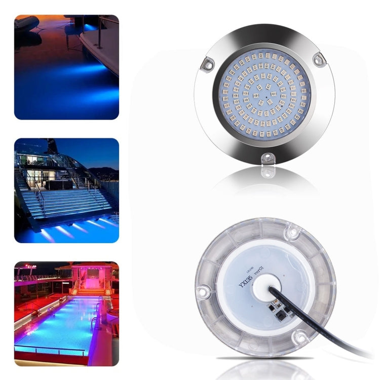 Ship / Yacht 10-30V 90LEDs Waterproof Stainless Steel Underwater Light (Blue Light) - Marine Accessories & Parts by PMC TechLife | Online Shopping South Africa | PMC TechLife | Buy Now Pay Later Mobicred