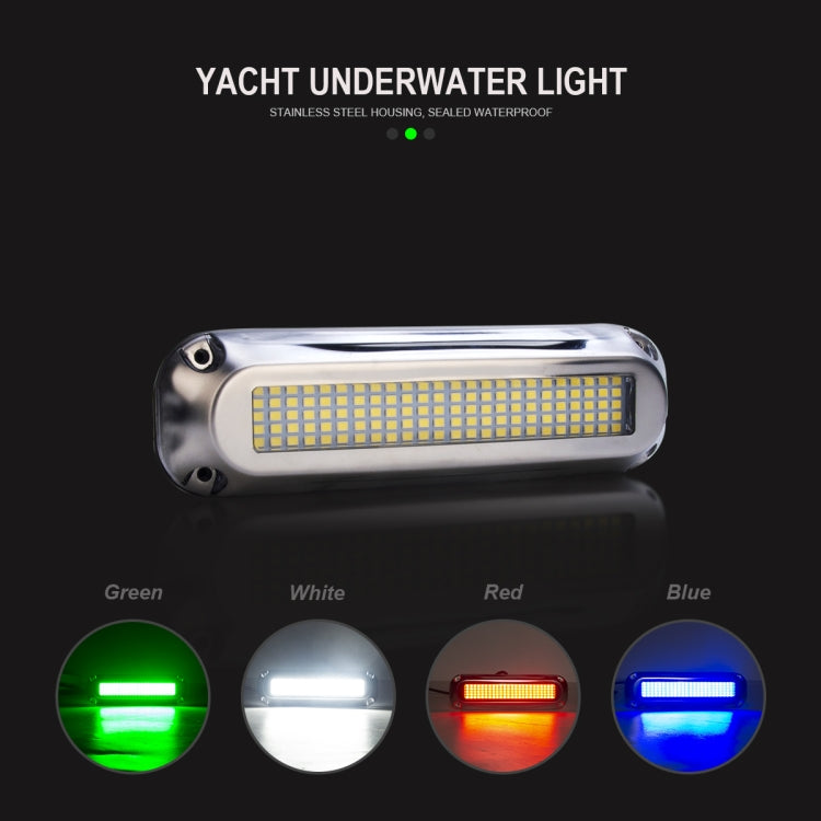 Ship / Yacht 10-30V 120LEDs Waterproof Stainless Steel Underwater Light (Red Light) - Marine Accessories & Parts by PMC TechLife | Online Shopping South Africa | PMC TechLife | Buy Now Pay Later Mobicred