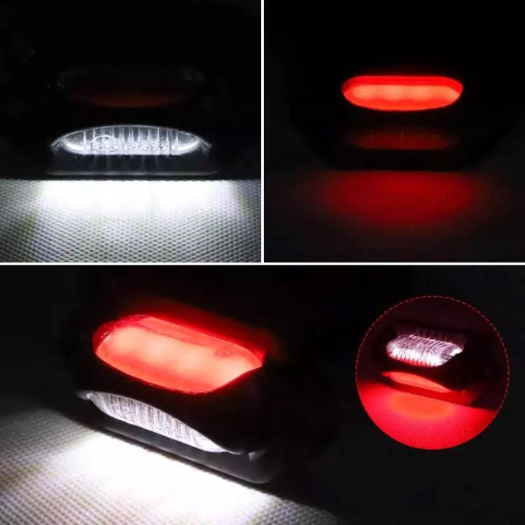2pcs Car / Truck 12-24V 8LEDs Dual Color Side Marker Indicator Lights Bulb Lamp - Clearance Lights by PMc TechLife | Online Shopping South Africa | PMc TechLife | Buy Now Pay Later Mobicred