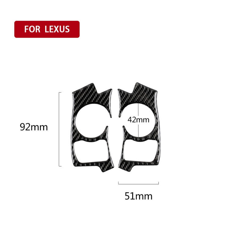 Car Carbon Fiber Steering Wheel Button Decorative Sticker for Lexus IS250 NX200 200t 300h 2013-2020, B Style - Car Interior Mouldings by PMC TechLife | Online Shopping South Africa | PMC TechLife | Buy Now Pay Later Mobicred