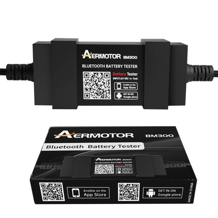 AERMOTOR BM300 Bluetooth 12V Car Battery Tester Battery Analyzer - Electronic Test by PMC TechLife | Online Shopping South Africa | PMC TechLife | Buy Now Pay Later Mobicred