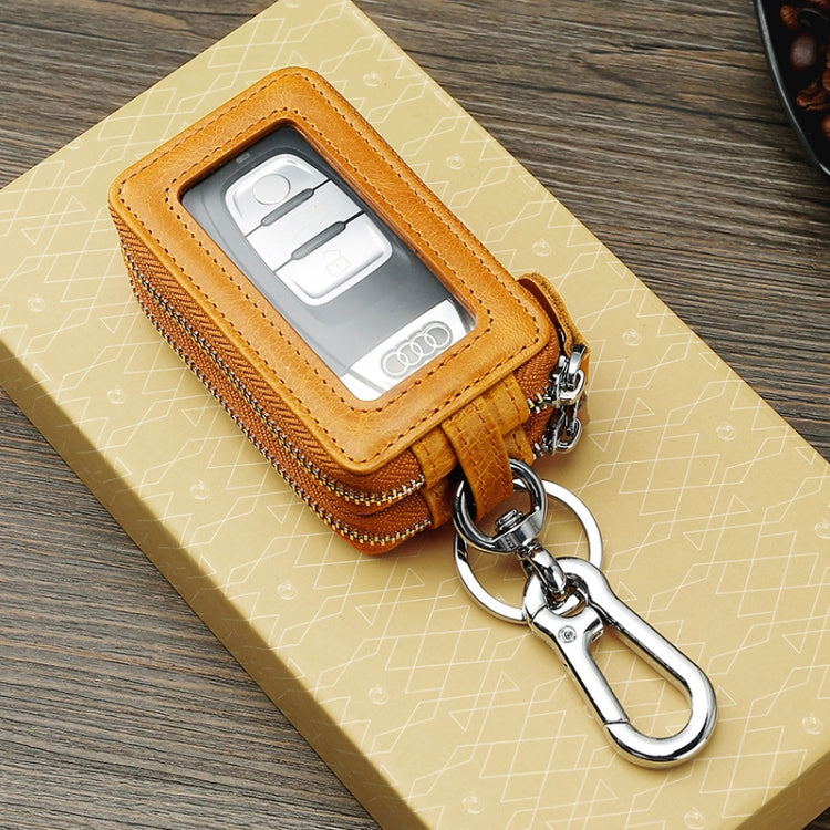 TP-9009 Double-deck Multi-function Car Key Bag(Brown) - Car Key Cases by PMC TechLife | Online Shopping South Africa | PMC TechLife | Buy Now Pay Later Mobicred