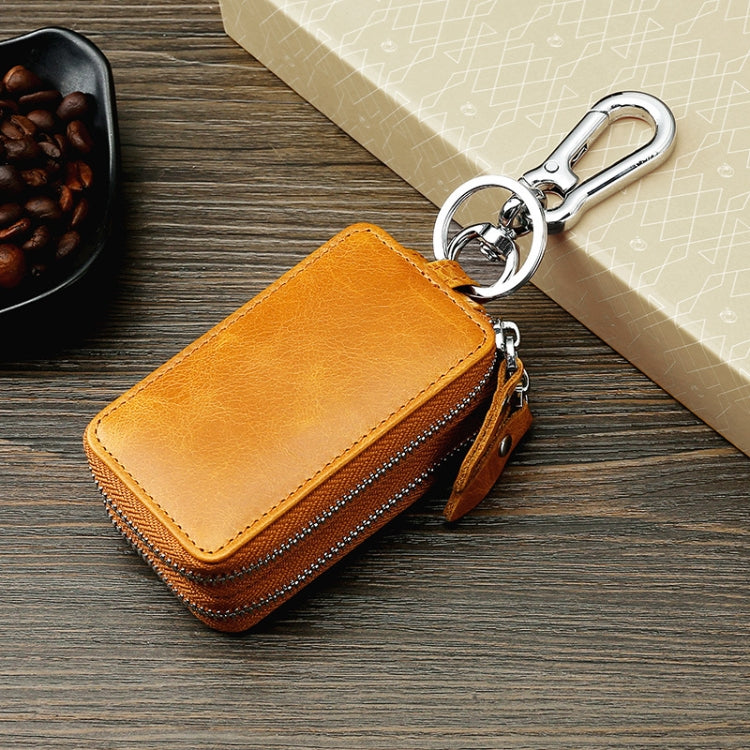 TP-9009 Double-deck Multi-function Car Key Bag(Brown) - Car Key Cases by PMC TechLife | Online Shopping South Africa | PMC TechLife | Buy Now Pay Later Mobicred
