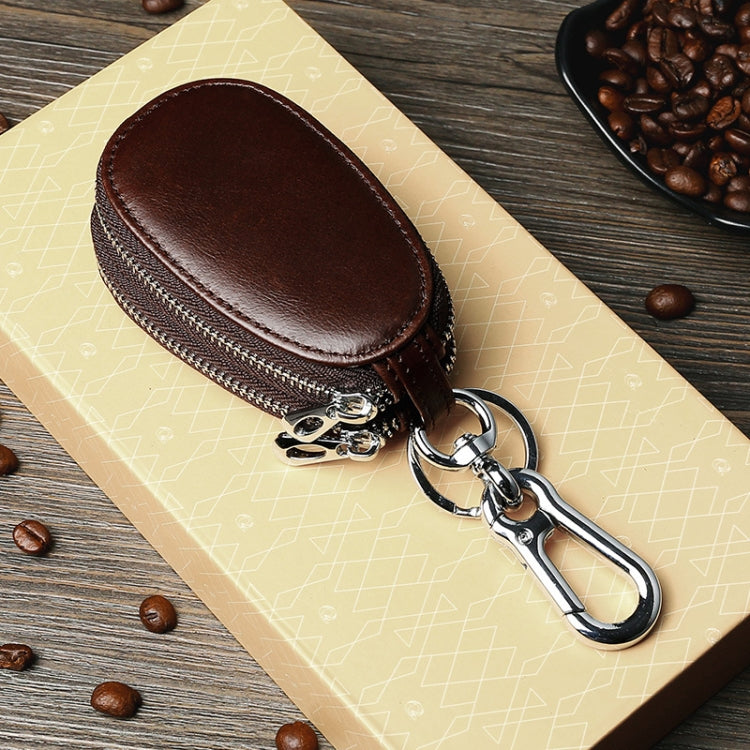 TP-9006 Double-deck Multi-function Car Key Bag(Coffee) - Car Key Cases by PMC TechLife | Online Shopping South Africa | PMC TechLife | Buy Now Pay Later Mobicred