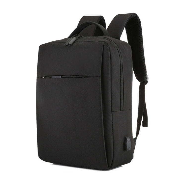 POFOKO Large-capacity Water-resistant Oxford Cloth Business Casual Backpack with External USB Charging Design for 15.6 inch Laptops(Black) - free shipping - PMC Jewellery - Order now!