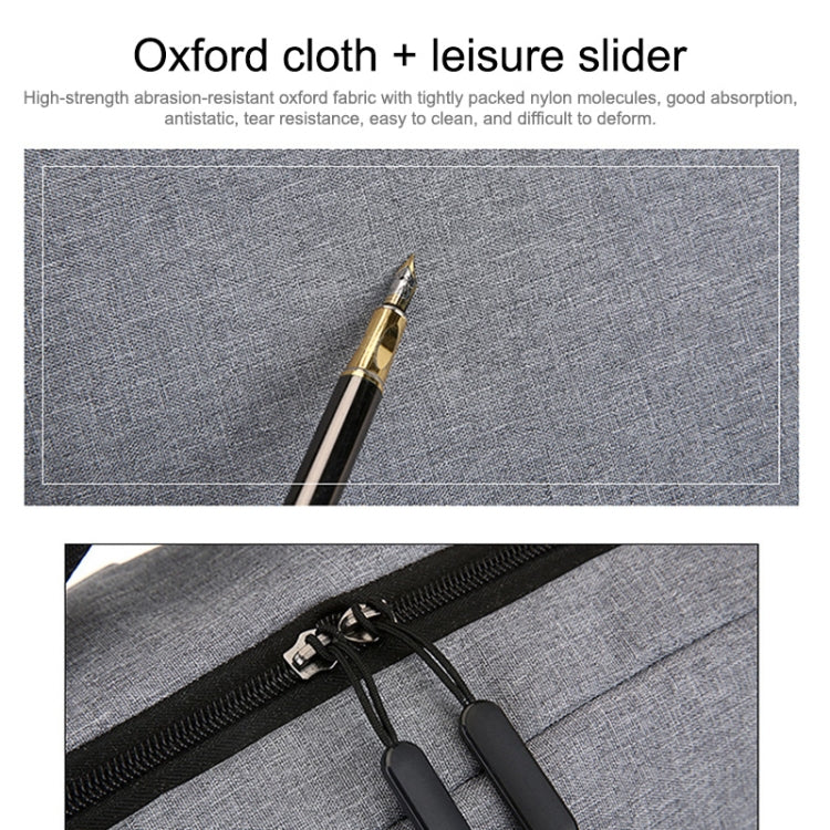 POFOKO Large-capacity Water-resistant Oxford Cloth Business Casual Backpack with External USB Charging Design for 15.6 inch Laptops(Black) - free shipping - PMC Jewellery - Order now!