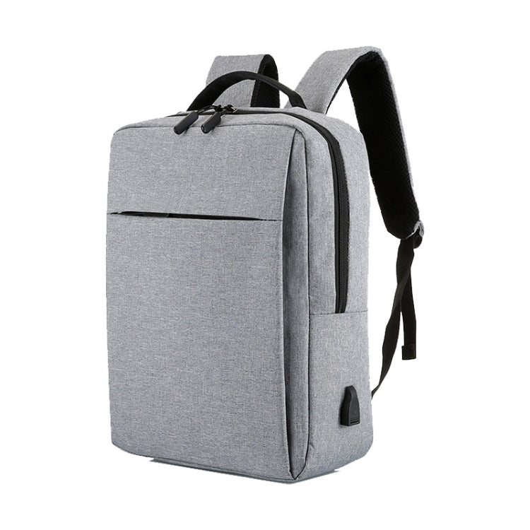 POFOKO Large-capacity Waterproof Oxford Cloth Business Casual Backpack with External USB Charging Design for 15.6 inch Laptops (Grey) - Other by POFOKO | Online Shopping South Africa | PMC Jewellery | Buy Now Pay Later Mobicred