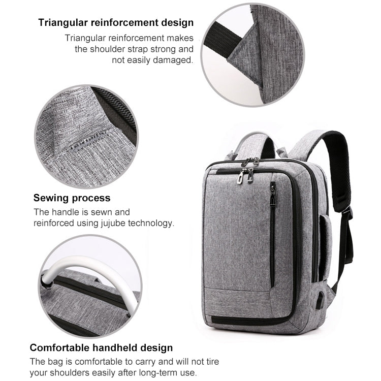cxs-620 Multifunctional Oxford Laptop Bag Backpack (Wine Red) - Backpack by PMC Jewellery | Online Shopping South Africa | PMC Jewellery | Buy Now Pay Later Mobicred