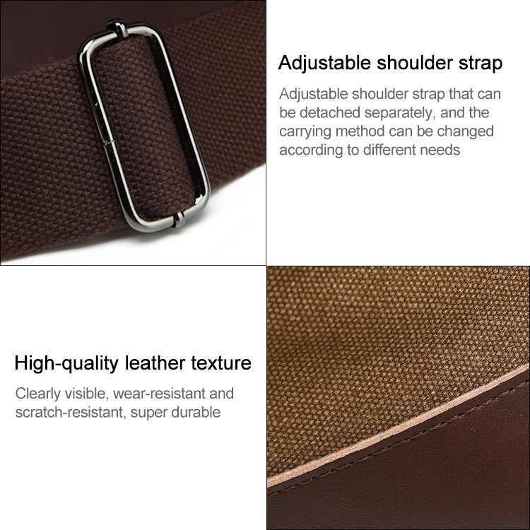 AUGUR 2012 Portable Casual Canvas Travel Handbag Baggage Shoulder Crossby Bag(Army Green) - Handbags by AUGUR | Online Shopping South Africa | PMC TechLife | Buy Now Pay Later Mobicred