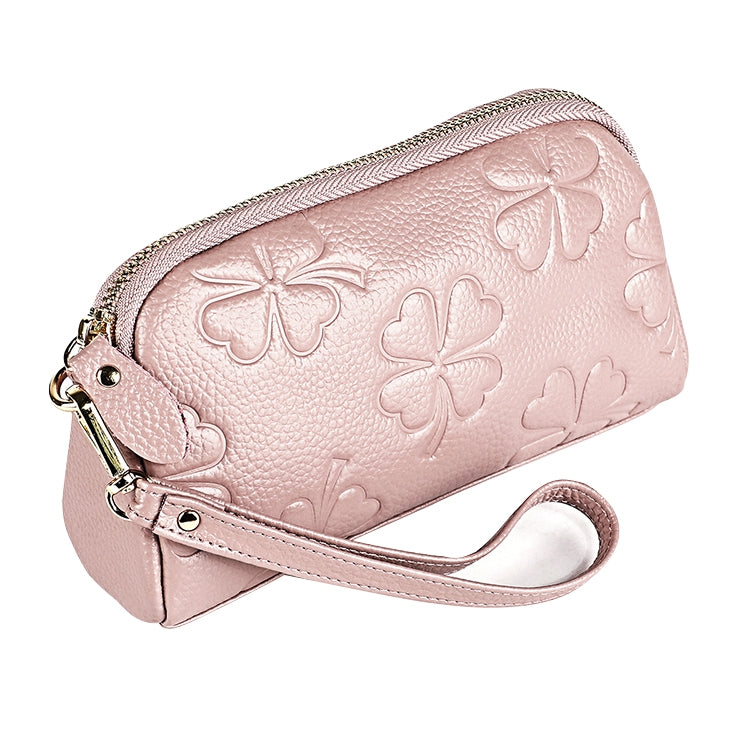 2026 Multifunctional Litchi Texture Women Large Capacity Hand Wallet Shell bag with Card Slots(Light Pink) - free shipping - PMC Jewellery - Order now!