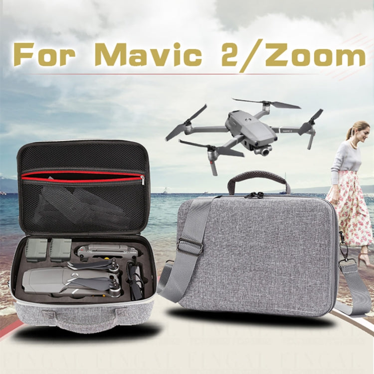 Shockproof Waterproof Portable Case for DJI Mavic 2 Pro / Zoom and Accessories, Size: 29cm x 19.5cm x 12.5cm(Grey) - Backpacks & Bags by PMC TechLife | Online Shopping South Africa | PMC TechLife | Buy Now Pay Later Mobicred