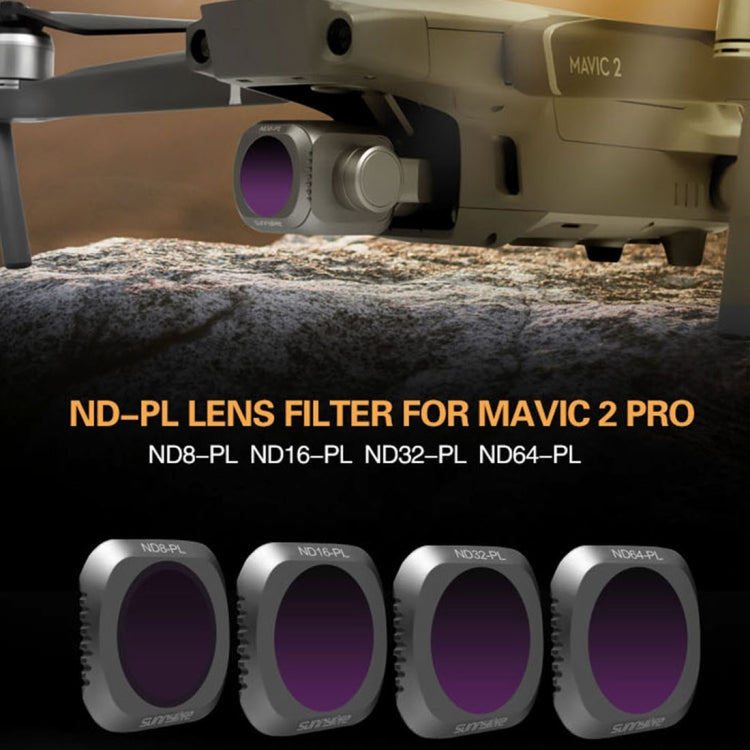 Sunnylife M2P-FI538 ND8-PL + ND16-PL + ND32-PL + ND64-PL ND-PL Lens Filter for DJI Mavic 2 Pro - Lens Filter by Sunnylife | Online Shopping South Africa | PMC TechLife | Buy Now Pay Later Mobicred