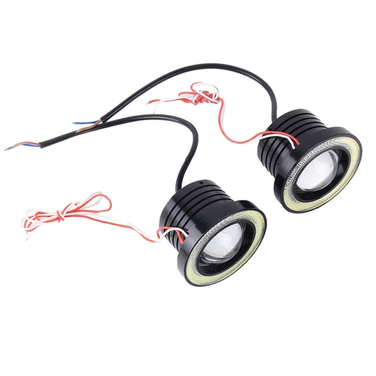 3.0 inch DC 12V 10W 900LM 6500K Car Angel Eyes Fog Lamp Foglight(White Light + White Light) - Fog / Driving Lights by PMC TechLife | Online Shopping South Africa | PMC TechLife | Buy Now Pay Later Mobicred