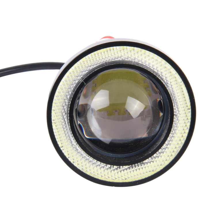 3.0 inch DC 12V 10W 900LM 6500K Car Angel Eyes Fog Lamp Foglight(White Light + White Light) - Fog / Driving Lights by PMC TechLife | Online Shopping South Africa | PMC TechLife | Buy Now Pay Later Mobicred