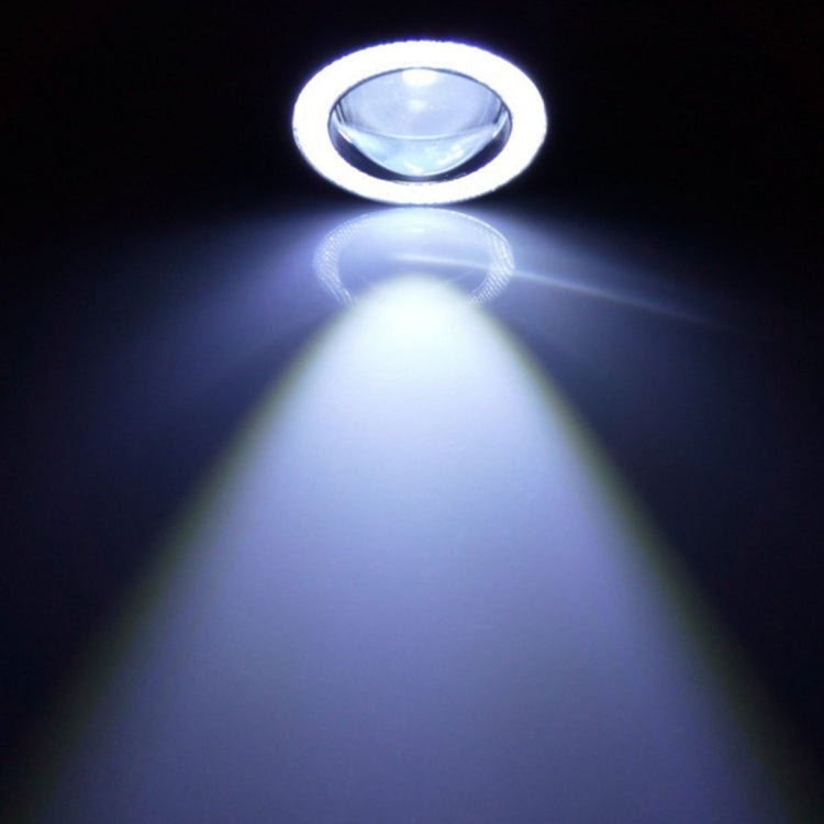 3.0 inch DC 12V 10W 900LM 6500K Car Angel Eyes Fog Lamp Foglight(White Light + White Light) - Fog / Driving Lights by PMC TechLife | Online Shopping South Africa | PMC TechLife | Buy Now Pay Later Mobicred