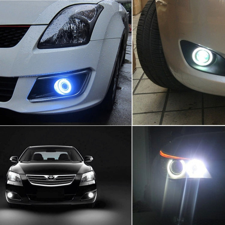 3.0 inch DC 12V 10W 900LM 6500K Car Angel Eyes Fog Lamp Foglight(White Light + White Light) - Fog / Driving Lights by PMC TechLife | Online Shopping South Africa | PMC TechLife | Buy Now Pay Later Mobicred