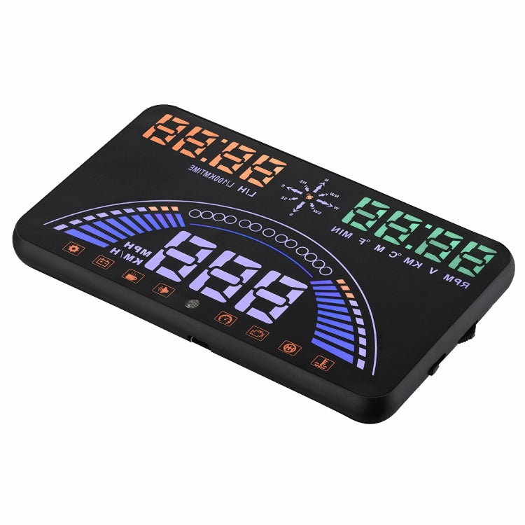 S7 5.8 inch Car GPS HUD / OBD2 Vehicle-mounted Gator Automotive Head Up Display Security System with Dual Display, Support Car Local Real Time & Real Speed & Turn Speed & Water Temperature & Oil Consu ... peed Alarm, Mile Switching, Light Sensor Functions - Head Up Display System by PMC TechLife | Online Shopping South Africa | PMC TechLife | Buy Now Pay Later Mobicred