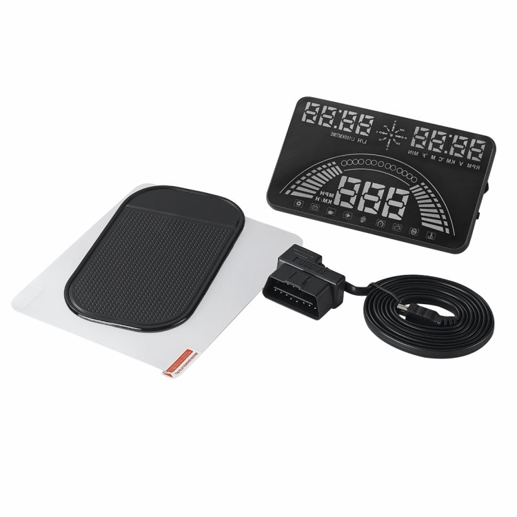 S7 5.8 inch Car GPS HUD / OBD2 Vehicle-mounted Gator Automotive Head Up Display Security System with Dual Display, Support Car Local Real Time & Real Speed & Turn Speed & Water Temperature & Oil Consu ... peed Alarm, Mile Switching, Light Sensor Functions - Head Up Display System by PMC TechLife | Online Shopping South Africa | PMC TechLife | Buy Now Pay Later Mobicred