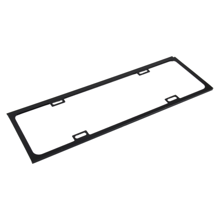 2 PCS Car License Plate Frames Car Styling License Plate Frame Magnesium Alloy Universal License Plate Holder Car Accessories(Black) - License Plate Covers & Frames by PMC TechLife | Online Shopping South Africa | PMC TechLife | Buy Now Pay Later Mobicred