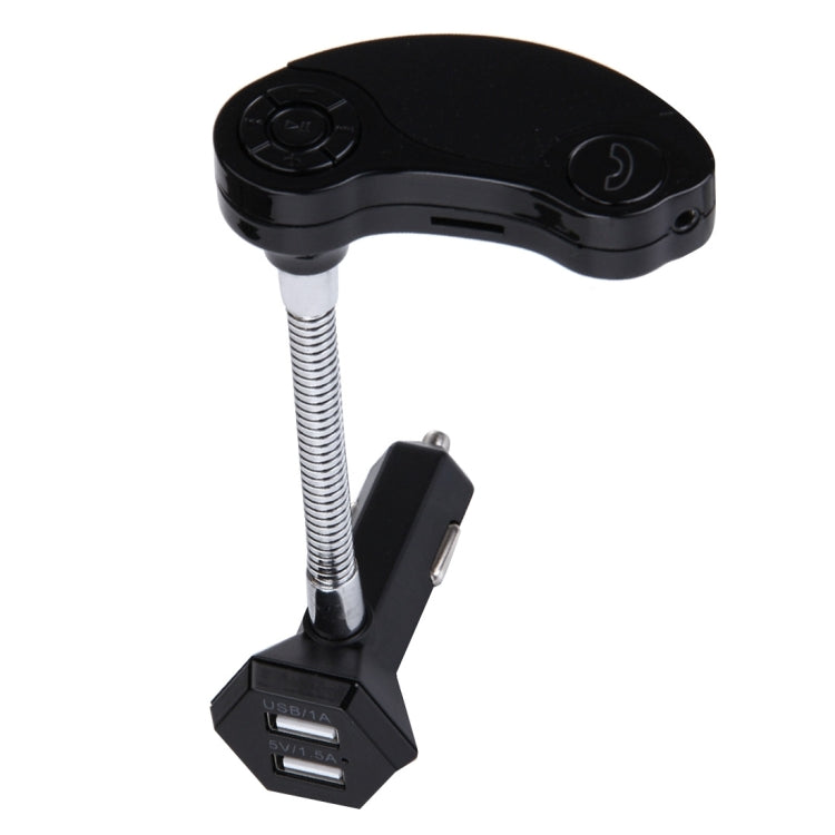 GT86 Dual USB Charger Car Bluetooth FM Transmitter Kit, Support LCD Display / TF Card Music Play / Hands-free(Black) - free shipping - PMC TechLife - Order now!