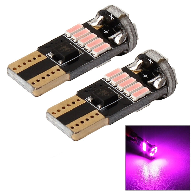 2 PCS DC 12V 2W 240LM 5500K T10-4014-15SMD Car Width Lamp Clearance Light Parking Lights���Pink Light��� - Clearance Lights by PMC TechLife | Online Shopping South Africa | PMC TechLife | Buy Now Pay Later Mobicred