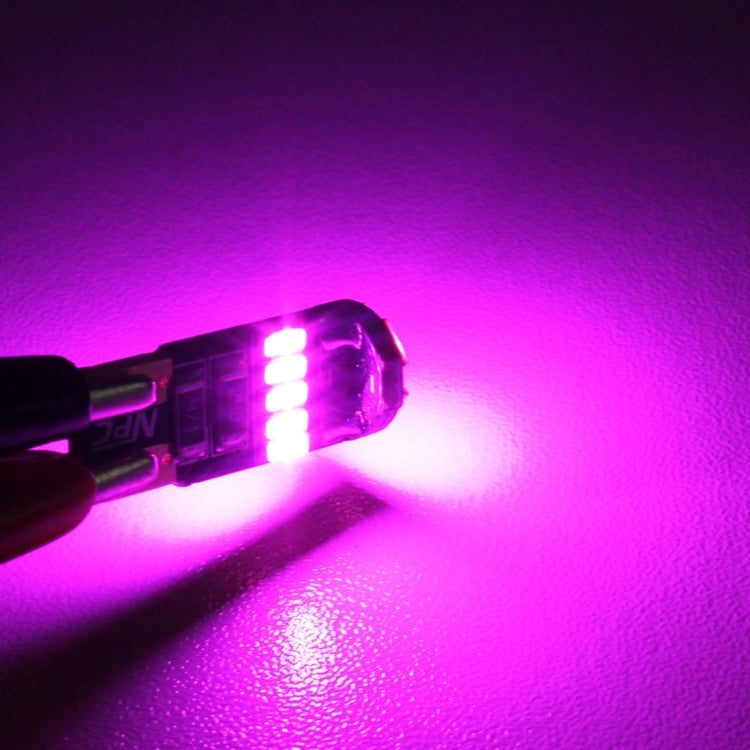 2 PCS DC 12V 2W 240LM 5500K T10-4014-15SMD Car Width Lamp Clearance Light Parking Lights���Pink Light��� - Clearance Lights by PMC TechLife | Online Shopping South Africa | PMC TechLife | Buy Now Pay Later Mobicred