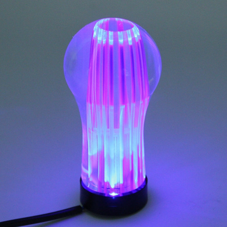 Crystal Double Light Car Breathing Racing Dash LED Magic Lamp Gear Head Shift Knob with Base, Size: 8.2 * 4.5 * 3.0 cm(Green Light + Blue Light) - Shift Knob by PMC TechLife | Online Shopping South Africa | PMC TechLife | Buy Now Pay Later Mobicred
