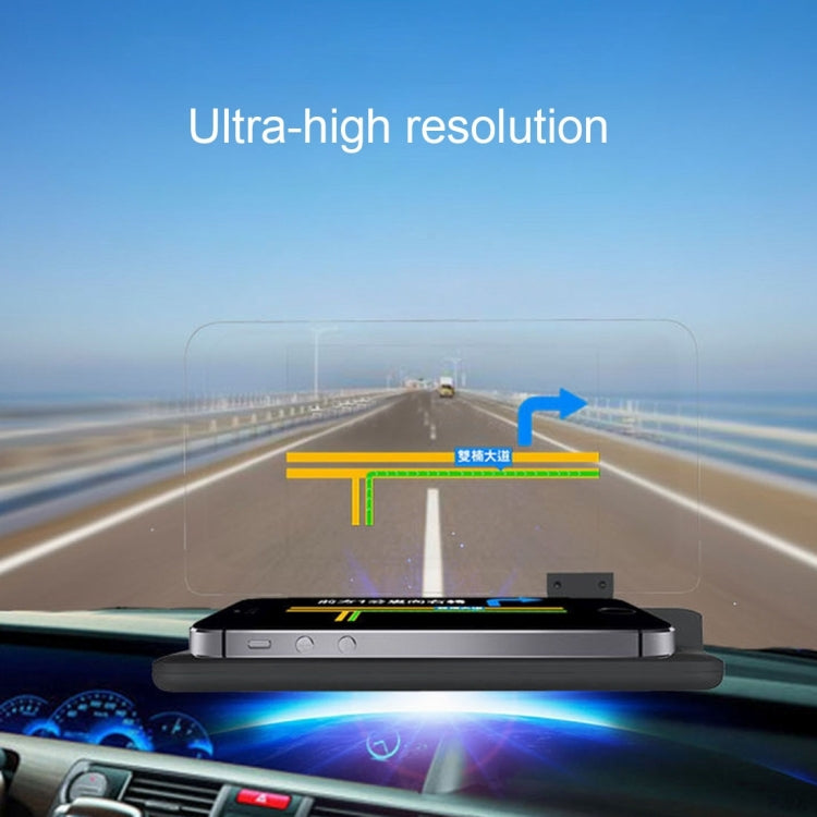 Universal Car GPS HUD Head Up Display Holder / Mobile Phone Navigation Bracket, For iPhone, Galaxy, Huawei, Xiaomi, Lenovo, Sony, LG, HTC and Other Smartphones(Black) - Head Up Display System by PMC TechLife | Online Shopping South Africa | PMC TechLife | Buy Now Pay Later Mobicred