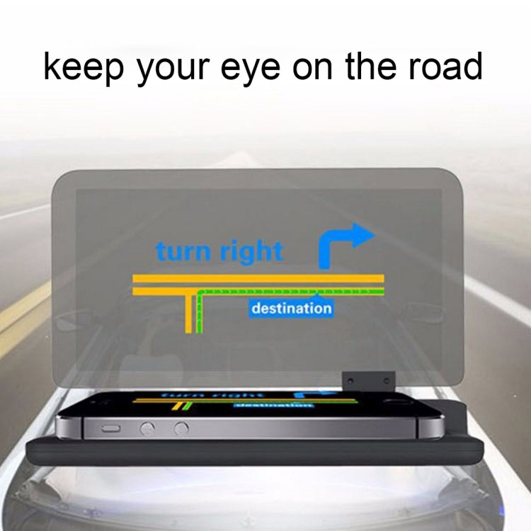 Universal Car GPS HUD Head Up Display Holder / Mobile Phone Navigation Bracket, For iPhone, Galaxy, Huawei, Xiaomi, Lenovo, Sony, LG, HTC and Other Smartphones(Black) - Head Up Display System by PMC TechLife | Online Shopping South Africa | PMC TechLife | Buy Now Pay Later Mobicred