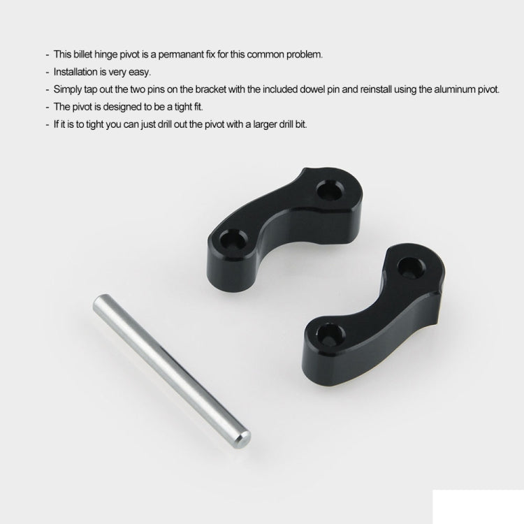 OT243 2 PCS Aluminum Alloy Window Latch Hinge Pivot for 95-04 Tacoma 00-06 Tundra Rear Quarter BL - Glasses & Windows Accessories by PMC TechLife | Online Shopping South Africa | PMC TechLife | Buy Now Pay Later Mobicred