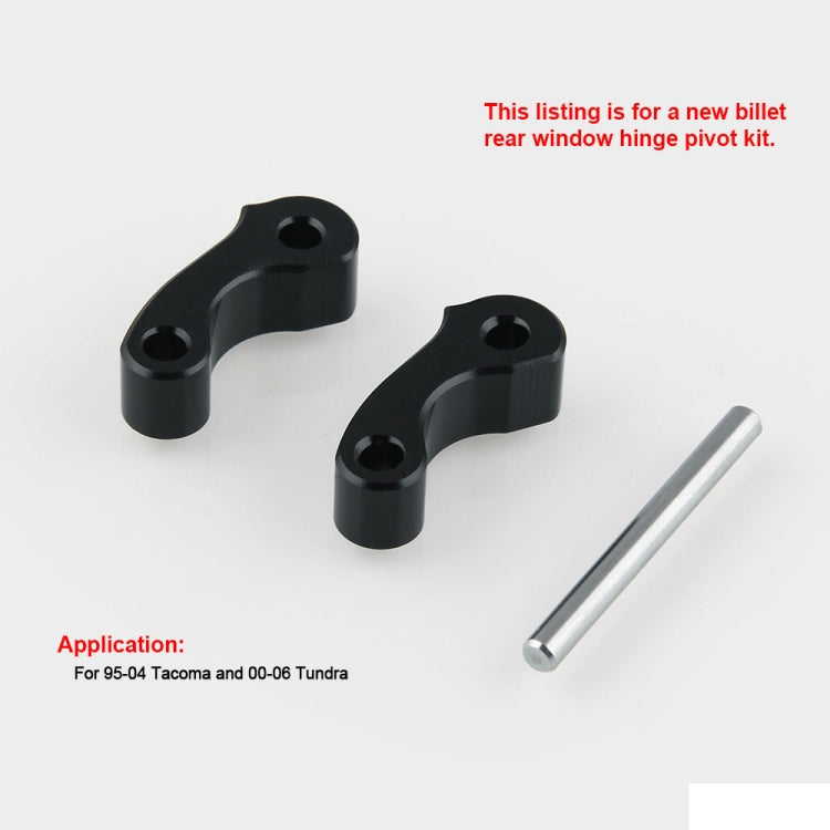 OT243 2 PCS Aluminum Alloy Window Latch Hinge Pivot for 95-04 Tacoma 00-06 Tundra Rear Quarter BL - Glasses & Windows Accessories by PMC TechLife | Online Shopping South Africa | PMC TechLife | Buy Now Pay Later Mobicred