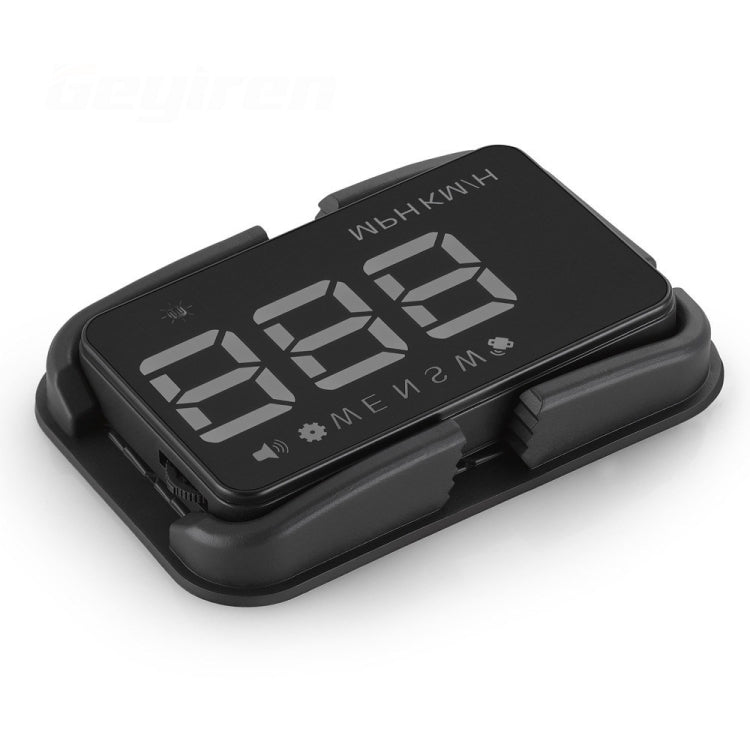 Geyiren A5 HUD 3.5 inch Car Head Up Display with GPS System, Two Mode Display, Light Sensors, KM/h MPH Speed, Compass, Speed Alarm(Black) - Head Up Display System by PMC TechLife | Online Shopping South Africa | PMC TechLife | Buy Now Pay Later Mobicred