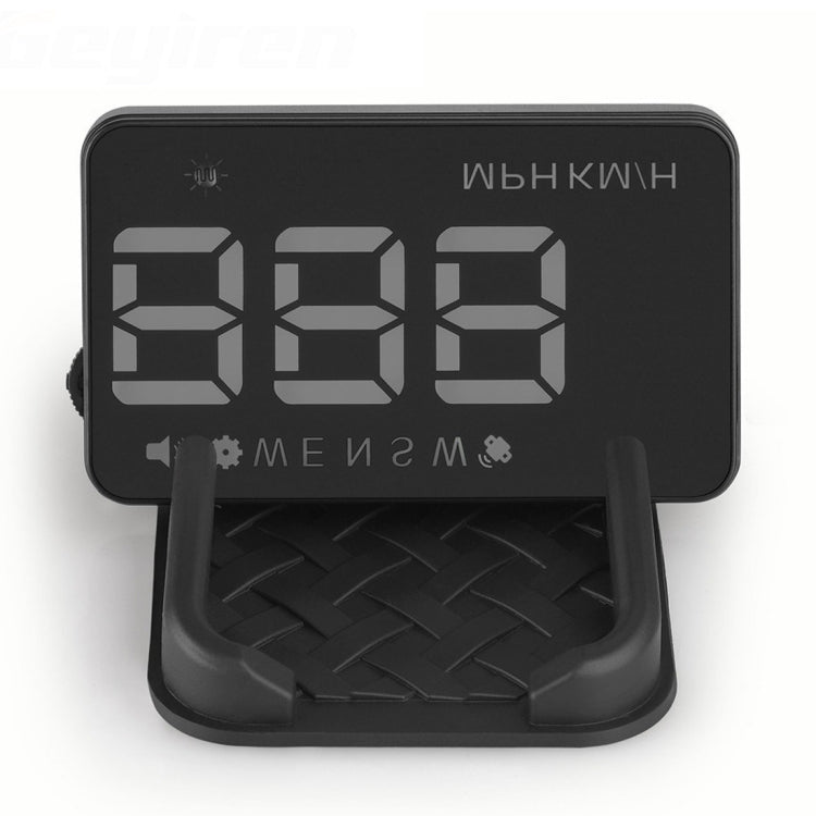 Geyiren A5 HUD 3.5 inch Car Head Up Display with GPS System, Two Mode Display, Light Sensors, KM/h MPH Speed, Compass, Speed Alarm(Black) - Head Up Display System by PMC TechLife | Online Shopping South Africa | PMC TechLife | Buy Now Pay Later Mobicred