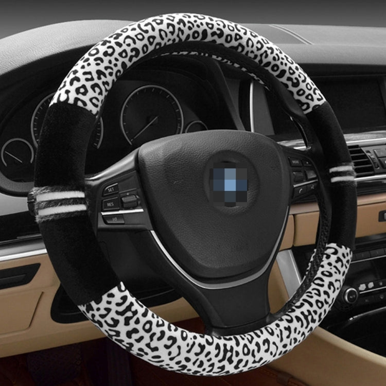 Leopard Grain Steering Wheel Cover, Adaptation Steering Wheel Diameter: 37-38 cm - Steering Wheel Accessories by PMc TechLife | Online Shopping South Africa | PMc TechLife | Buy Now Pay Later Mobicred