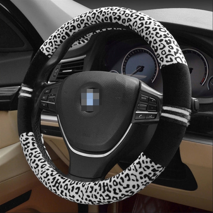 Leopard Grain Steering Wheel Cover, Adaptation Steering Wheel Diameter: 37-38 cm - Steering Wheel Accessories by PMc TechLife | Online Shopping South Africa | PMc TechLife | Buy Now Pay Later Mobicred