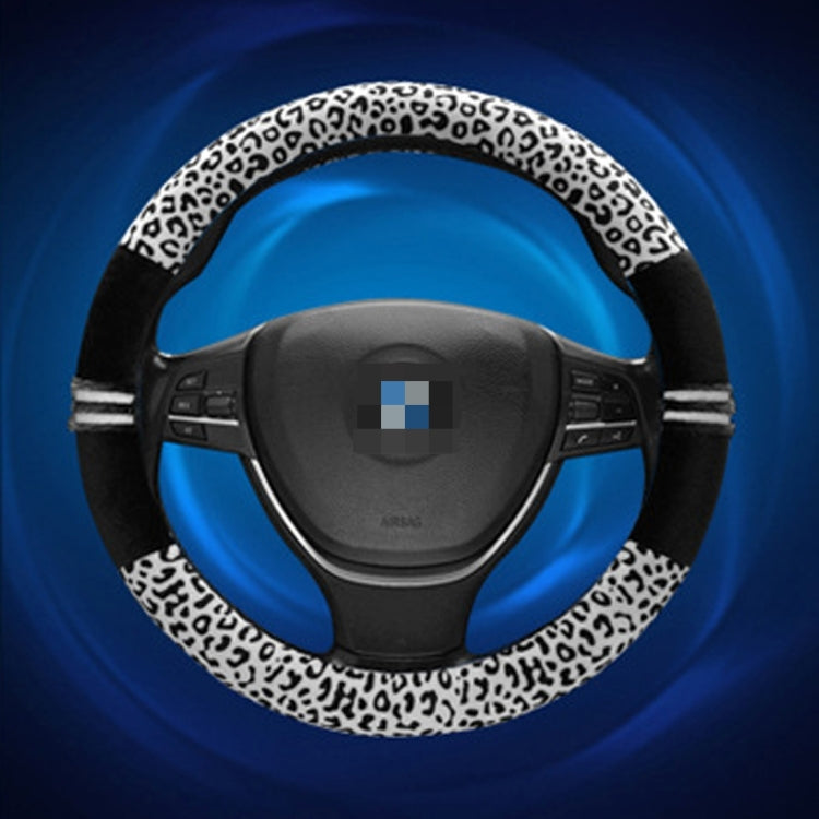 Leopard Grain Steering Wheel Cover, Adaptation Steering Wheel Diameter: 37-38 cm - Steering Wheel Accessories by PMc TechLife | Online Shopping South Africa | PMc TechLife | Buy Now Pay Later Mobicred