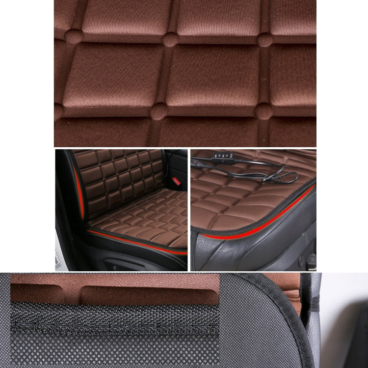 12V Heated Car Seat Cushion Cover Seat Heater Warmer Winter Car Cushion Car Driver Heated Seat Cushion(Grey) - Seat Accessories by PMC Jewellery | Online Shopping South Africa | PMC Jewellery | Buy Now Pay Later Mobicred